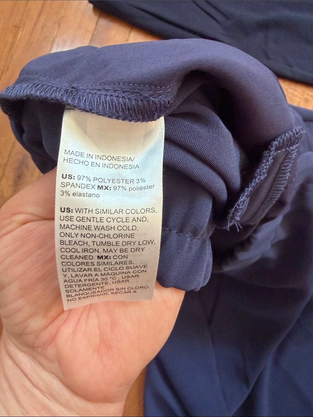 Chico's Navy Pull-On Pants with Elastic Waistband Bundle - Picture 3 of 8